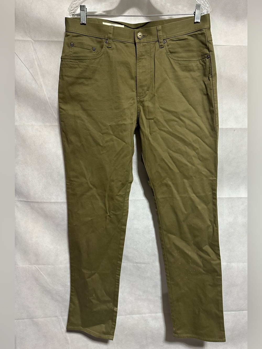 Onward Reserve Pants Mens 34x34 Green Classic Five Pocket Chino Jeans Office EUC